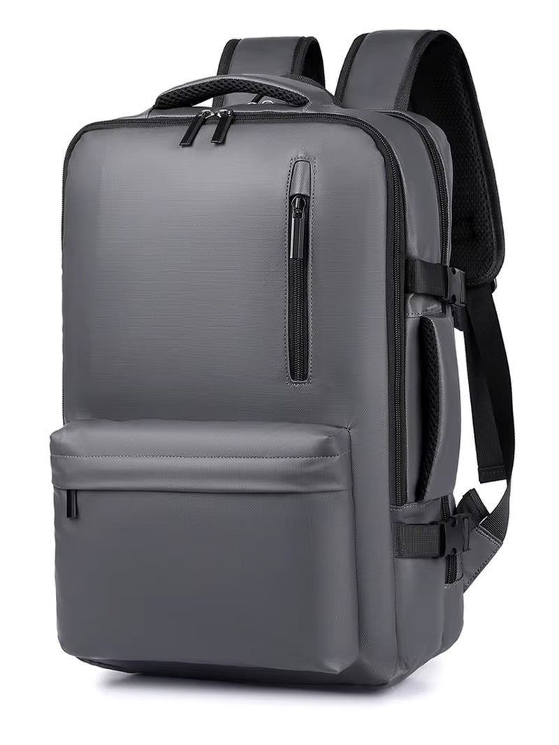 40L Waterproof Canvas Travel Backpack Expandable Feature Carry-On Approved Laptop Luggage Lining Material Polyester Zipper