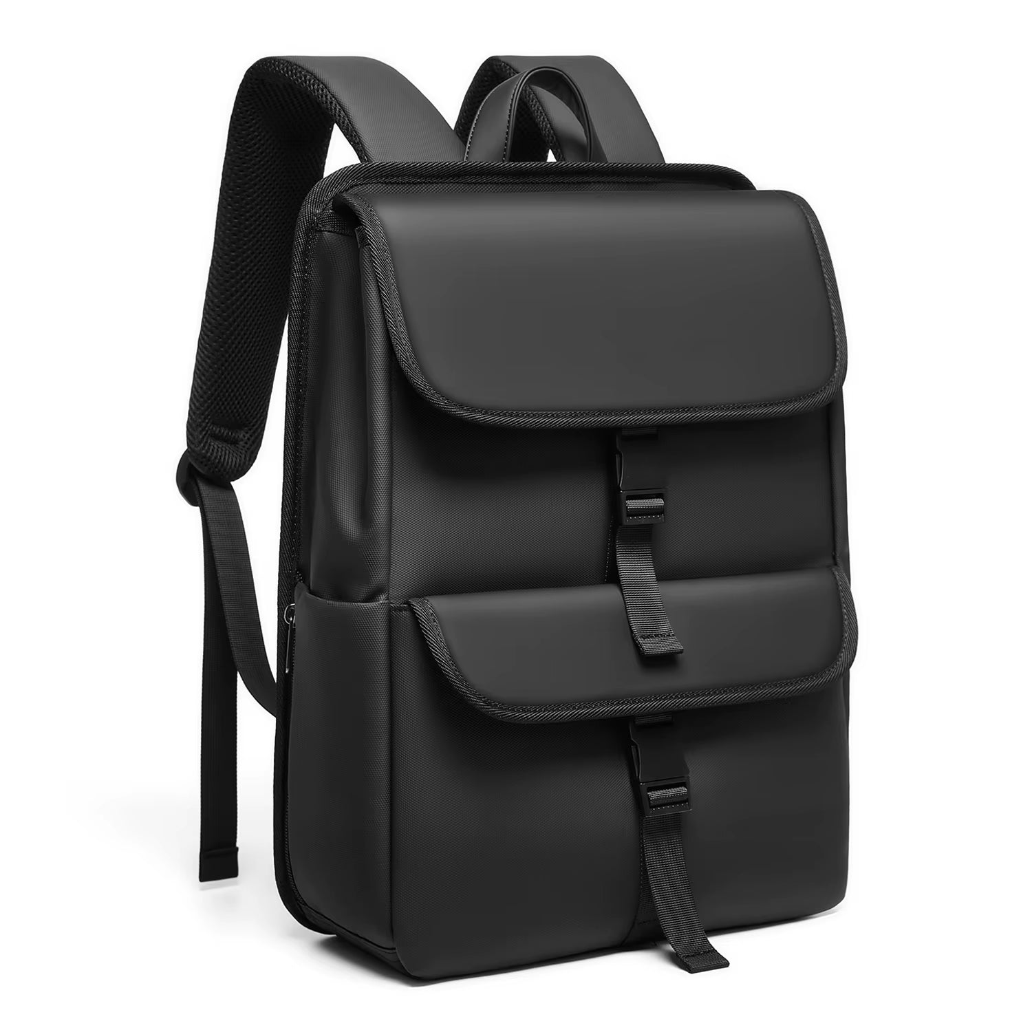 Vintage 15.6 Inch Laptop Backpack USB Charging Port Casual Daypack for College Work Black Backpack for Women Men for Summer