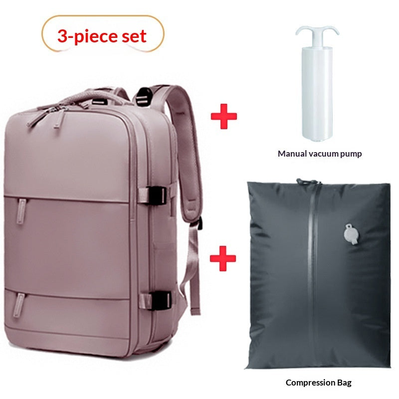 Vacuum-Compression Travel Waterproof Backpack