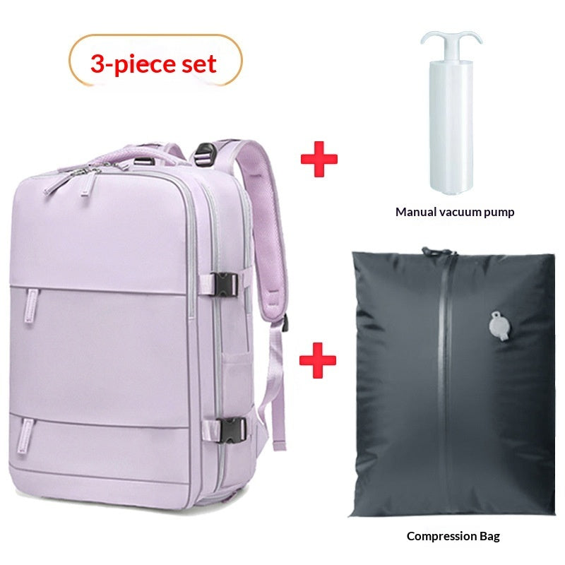 Vacuum-Compression Travel Waterproof Backpack