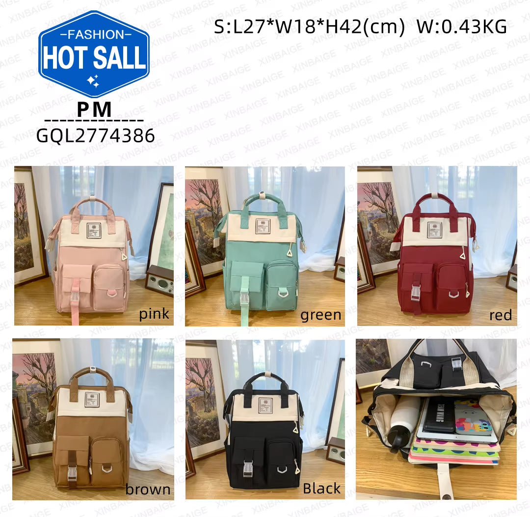 Large Capacity Casual Backpack with Waterproof Feature New College Style Travel and Computer Bag Wholesale 2774