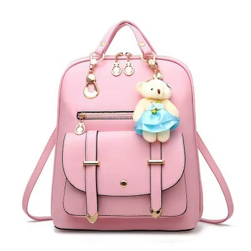 Girl Cute Mini School Backpack Womens Double Strap Shoulder Bag Wholesale Shoulder Bag New Trend Fashion Women'S Backpack