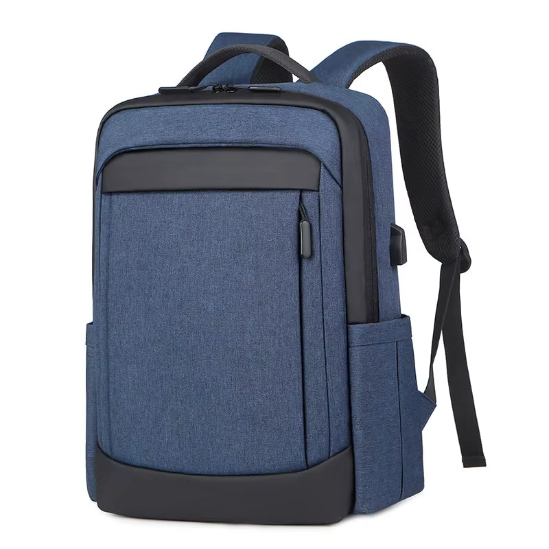 Factory 16" Computer Bag Mochila Waterproof Business Escolar School Sac a Do Laptop Backpack with Usb Polyester OEM ODM Service