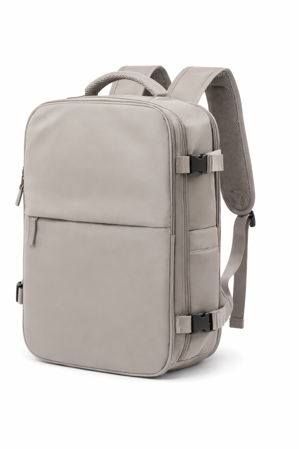 Beige Vacuum Compression Travel Backpack