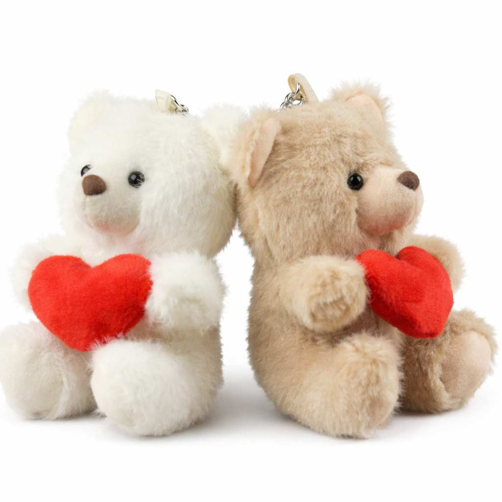 Mini LoveHug Teddy Bear Keychain