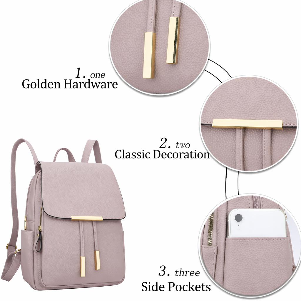 Amora Leather Backpack Purse