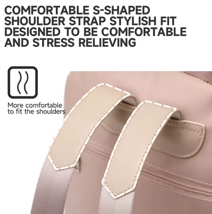 Lightweight Pink Casual Backpack