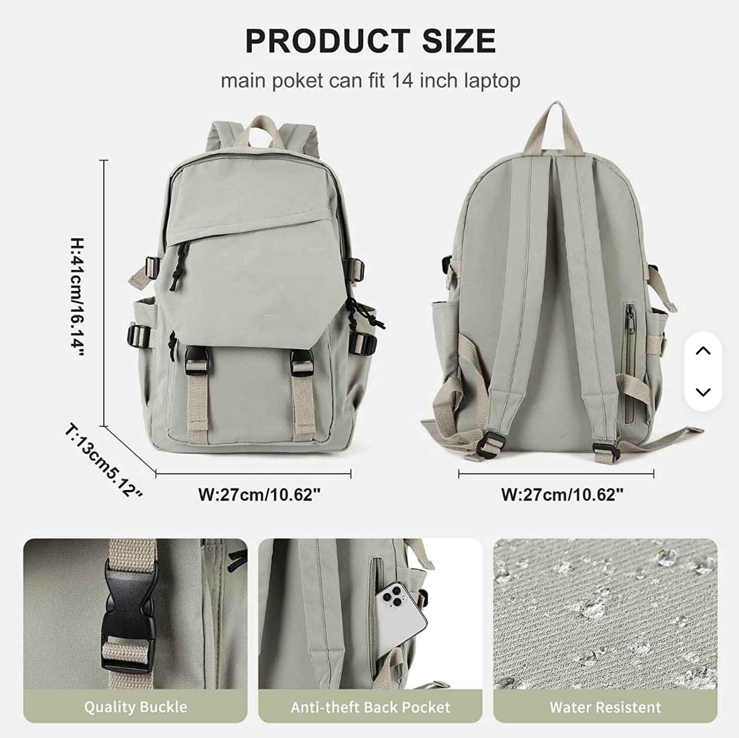 Waterproof Oxford School Backpack