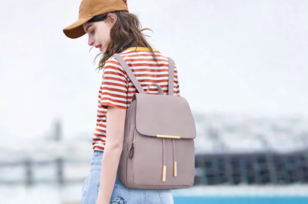 Amora Leather Backpack Purse