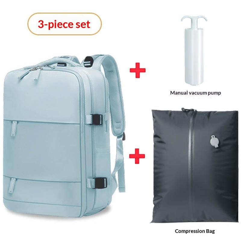 Vacuum-Compression Travel Waterproof Backpack