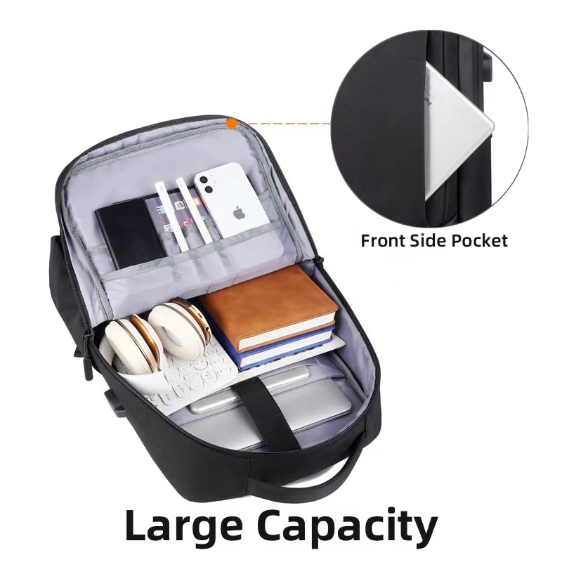 Factory 16" Computer Bag Mochila Waterproof Business Escolar School Sac a Do Laptop Backpack with Usb Polyester OEM ODM Service