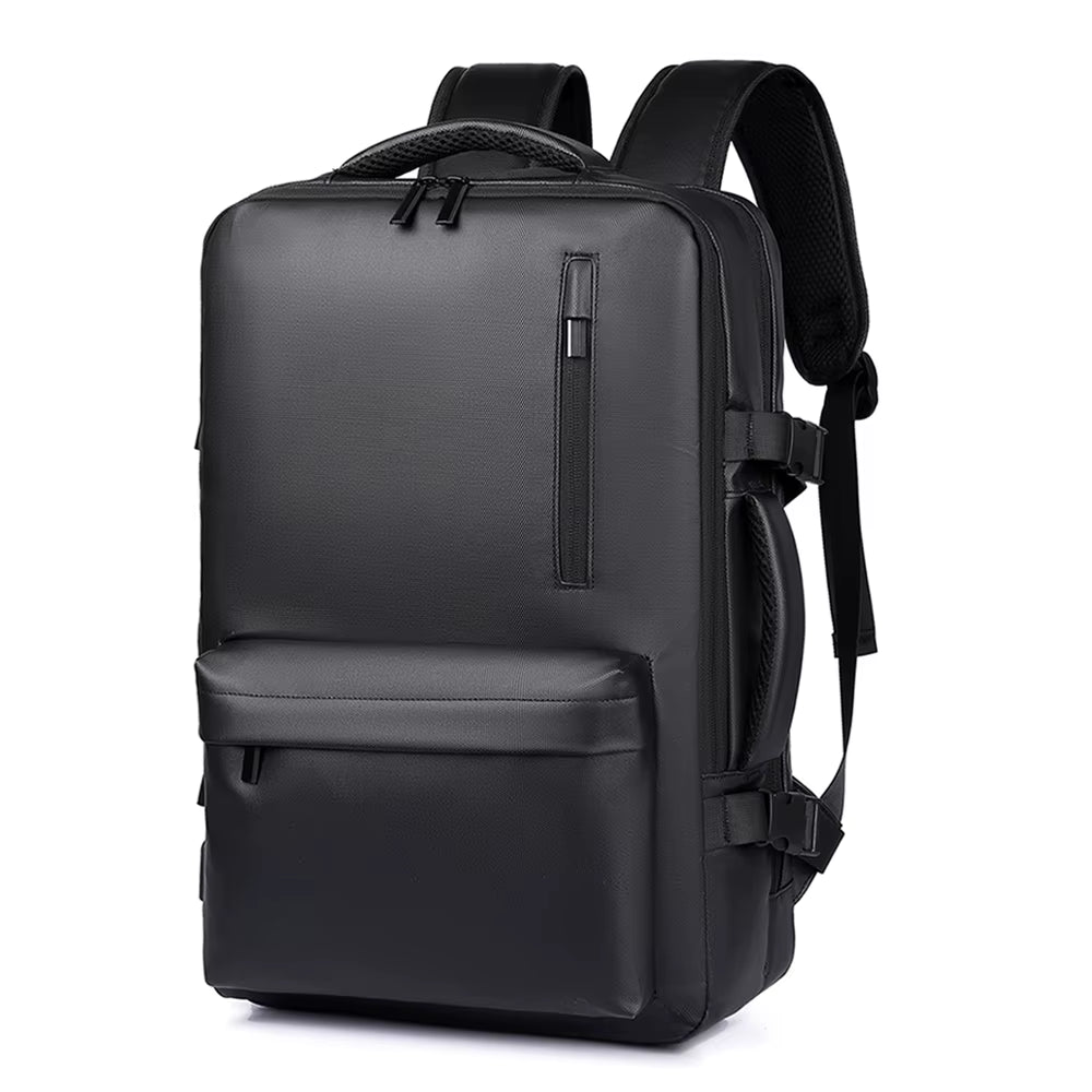 40L Waterproof Canvas Travel Backpack Expandable Feature Carry-On Approved Laptop Luggage Lining Material Polyester Zipper
