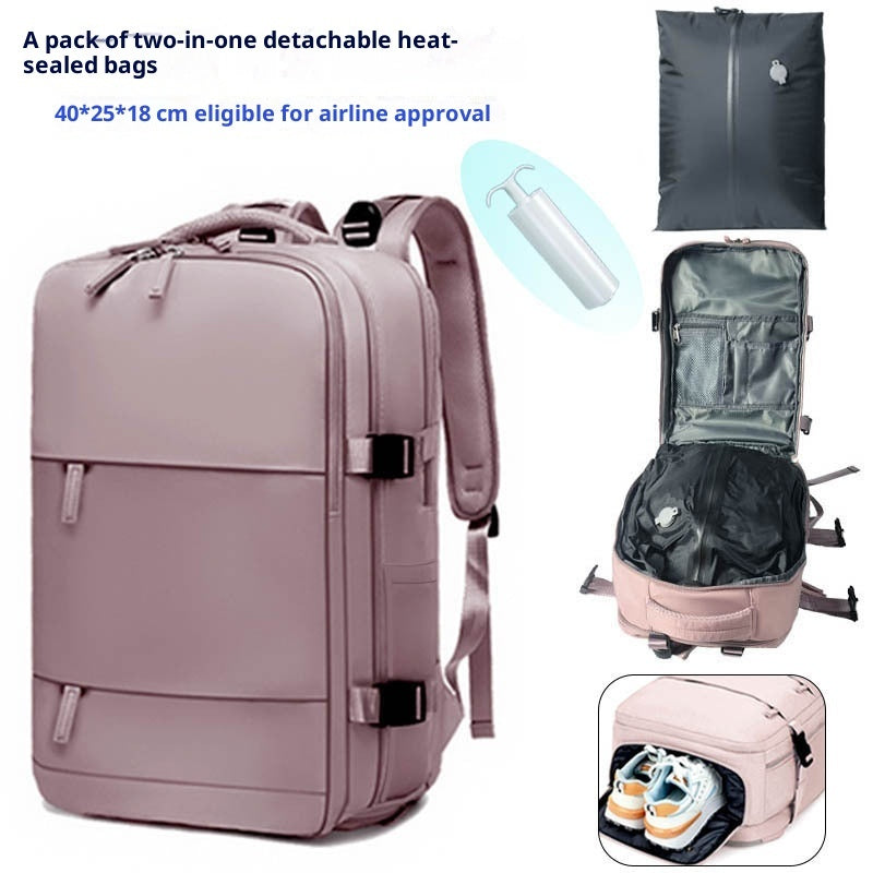 Vacuum-Compression Travel Waterproof Backpack